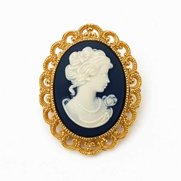 Broche vintage camée