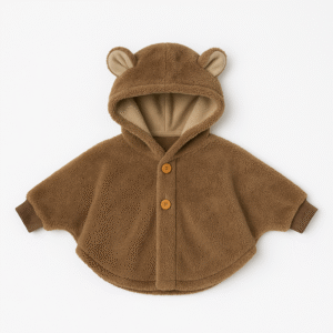 Cape Bébé Douillette – Modèle Ourson